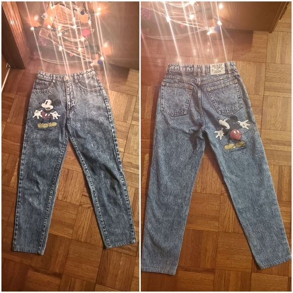 Levi's Denim - RARE VINTAGE MICKEY MOUSE HIGH-WAIST TAPERED 24/25